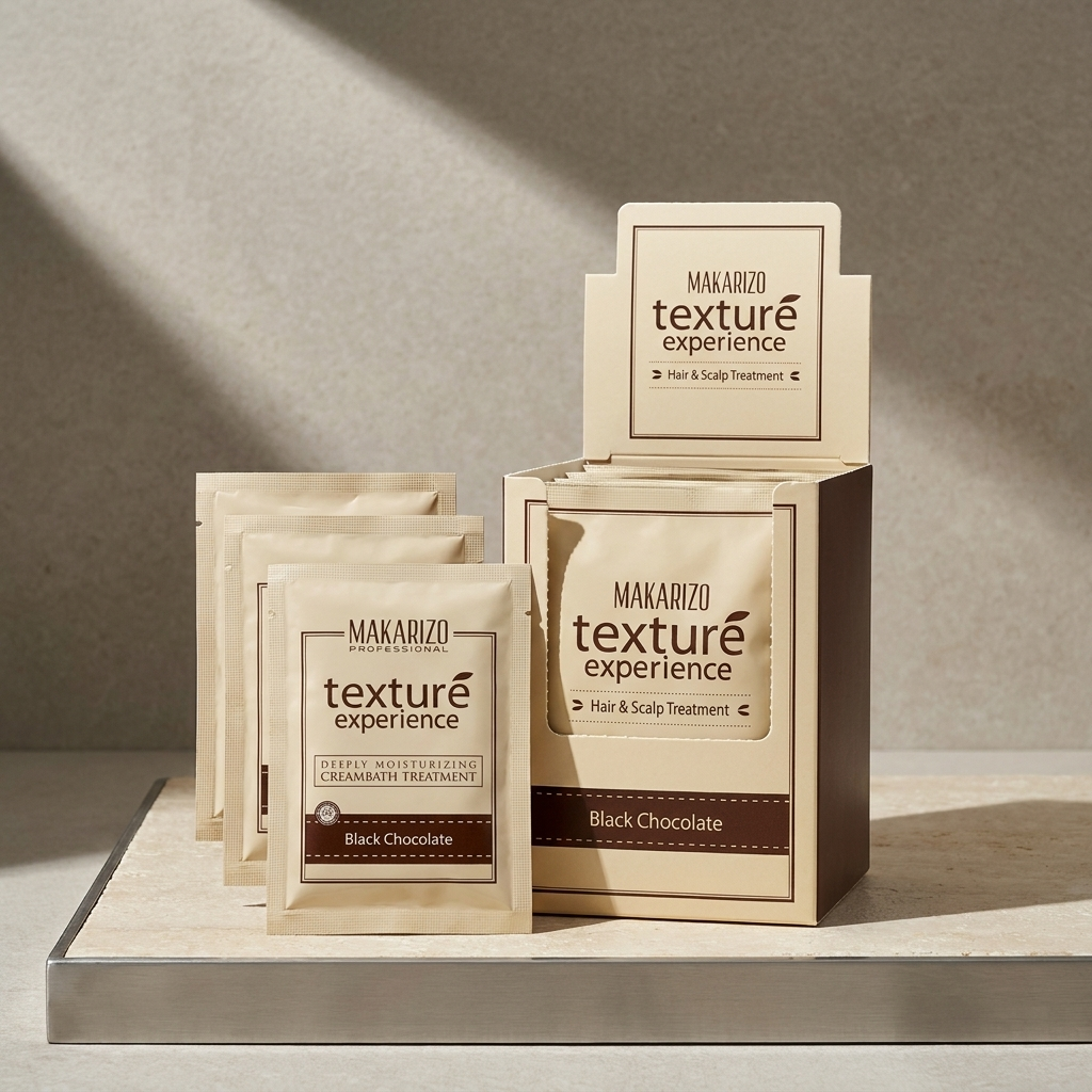 Makarizo Chocolate Creambath sachet 2 — editorial Moir