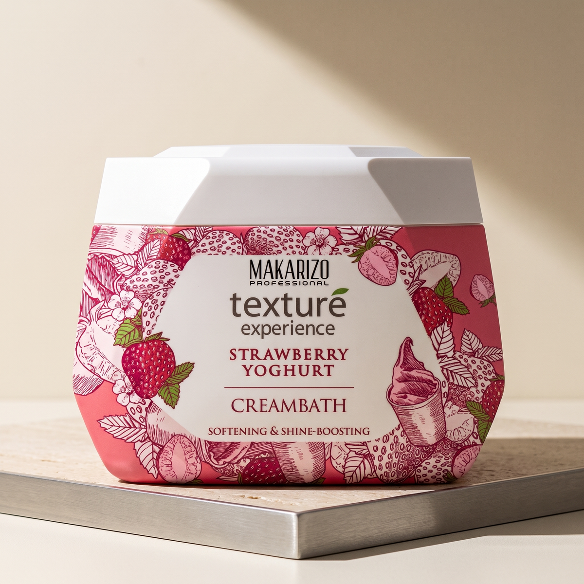 Makarizo Strawberry Yogurt Creambath — editorial Moir