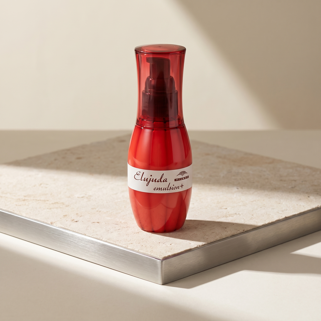 Milbon Elujuda Emulsion+ — editorial Moir