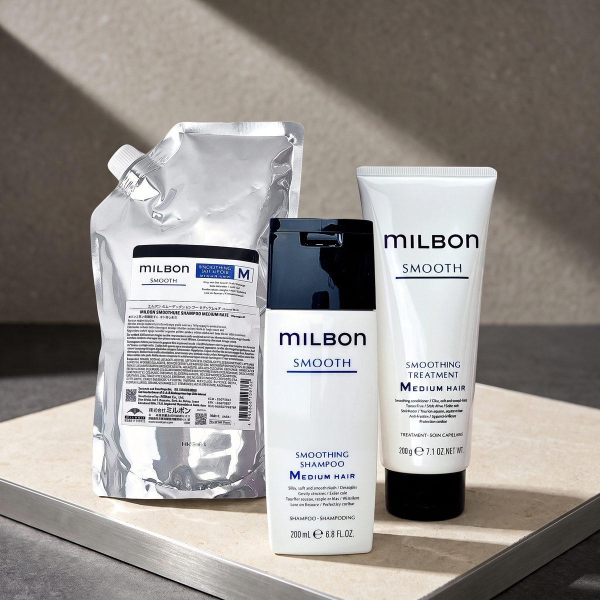 Milbon Smooth Medium All — editorial Moir